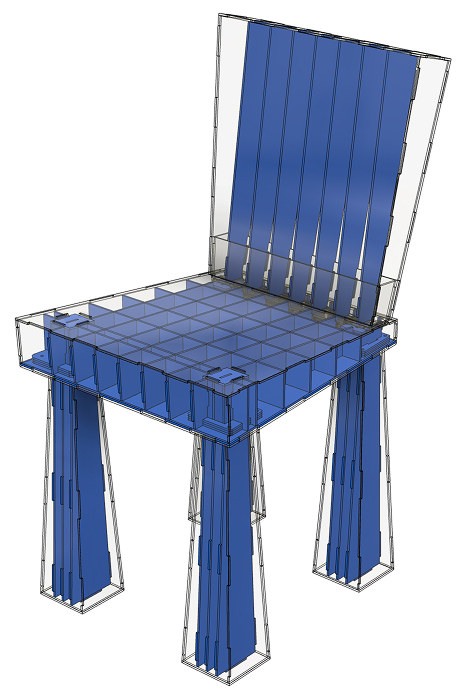 Dream chair 2XL, Internal structure