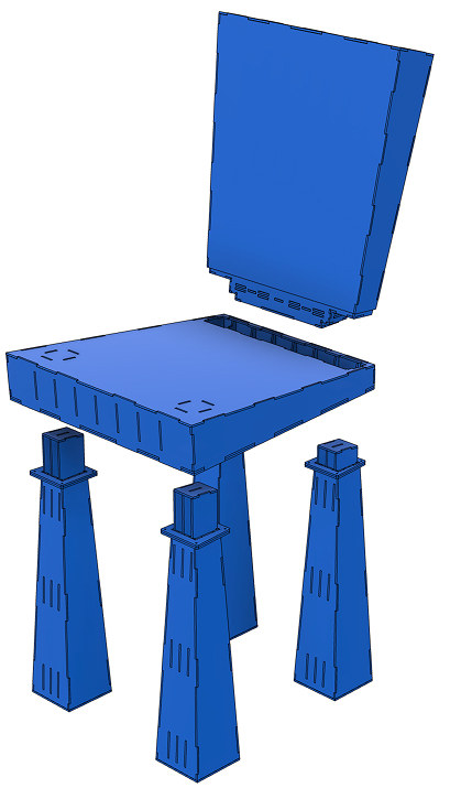 Dream chair 2XL, Assembly