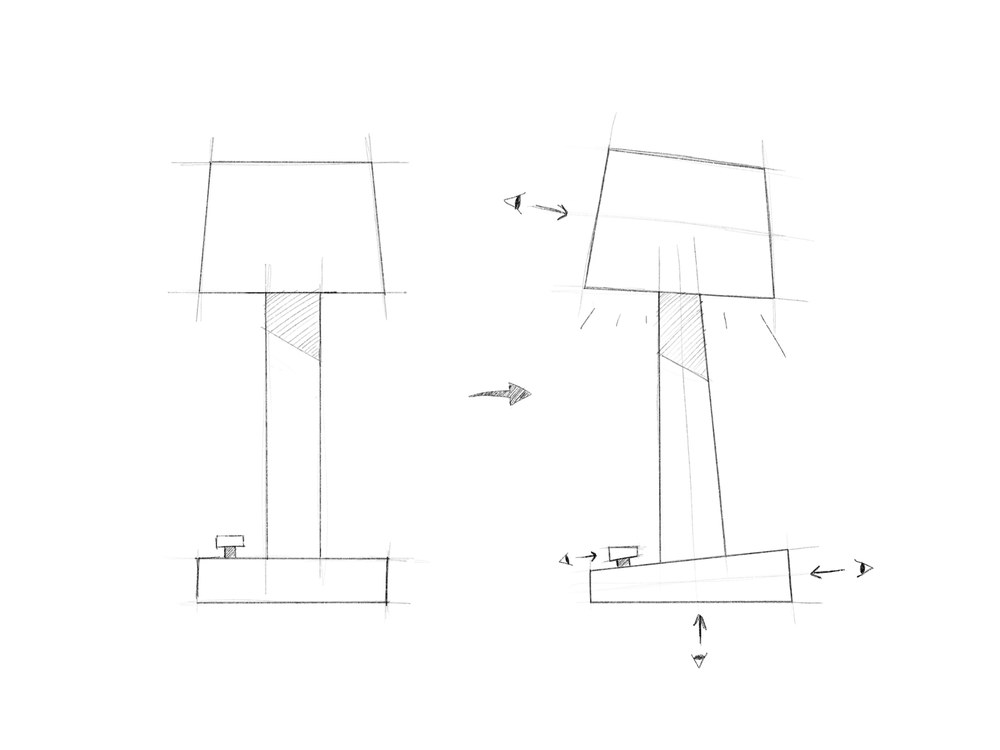 Dream lamp, Sketch