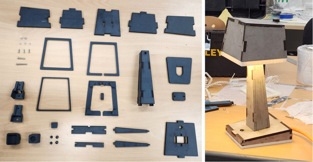 Dream lamp, Eco-board prototype and assembly